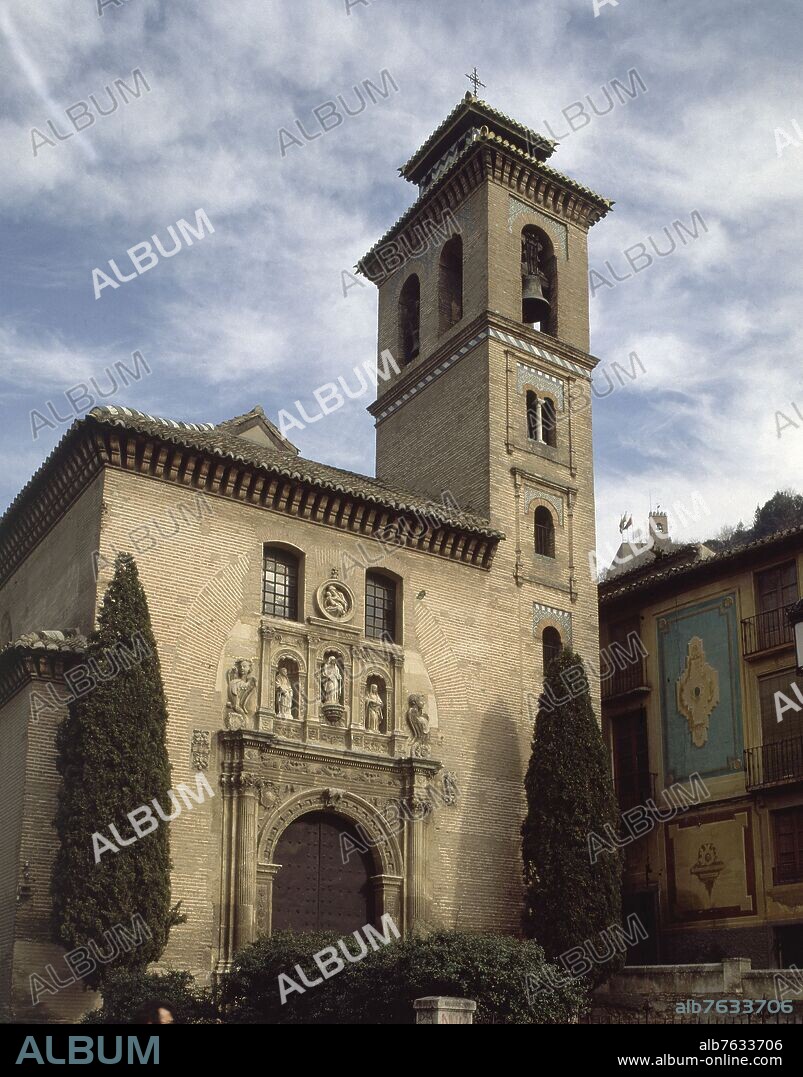 DIEGO DE SILOE. FACHADA DE LA IGLESIA DE SAN GIL Y SANTA ANA - SIGLO XVI.