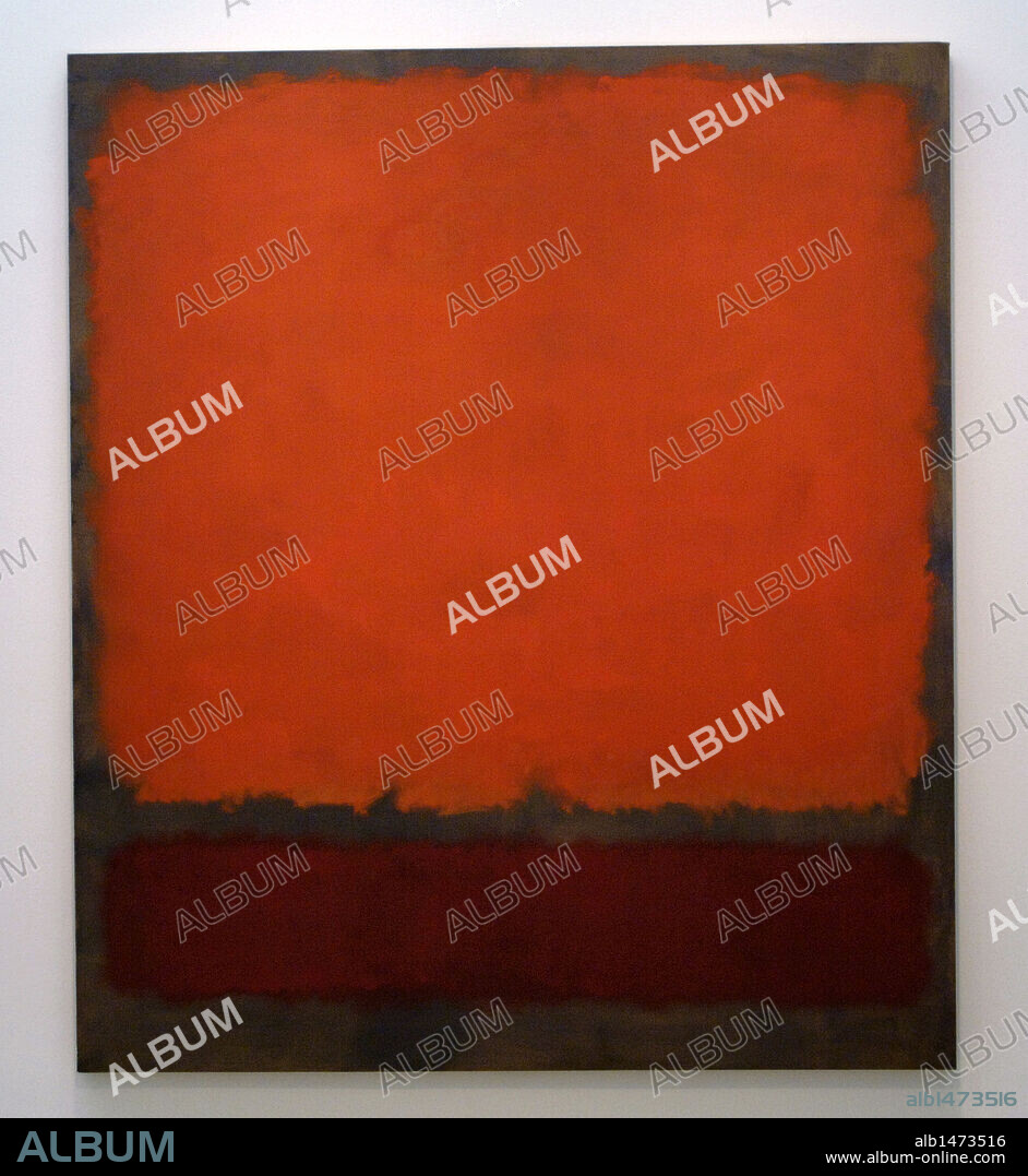 ARTE SIGLO XX. LETONIA. MARK ROTHKO (1903-1970) Pintor letón. "NARANJA, ROJO Y ROJO" (1962). Oleo sobre lienzo. Museo de Arte de Dallas (Dallas Museum of Art). Estado de Texas. Estados Unidos.