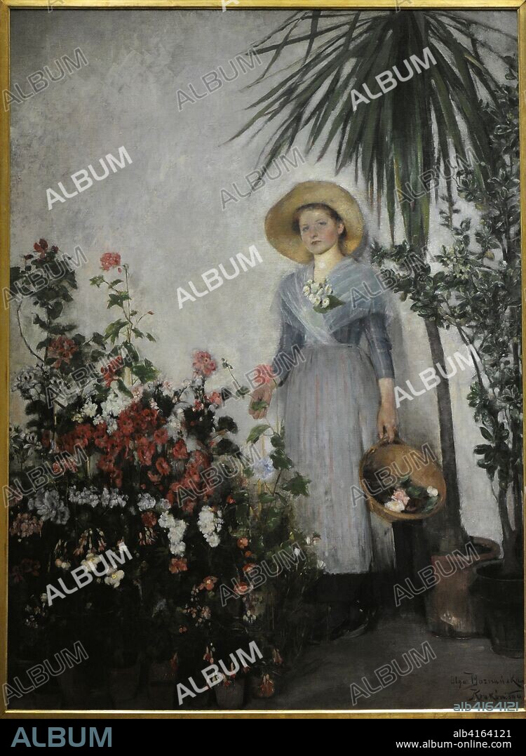 Olga Boznanska (1865-1940). Pintora polaca. En el Invernadero, 1890. Museo Nacional de Varsovia. Polonia.