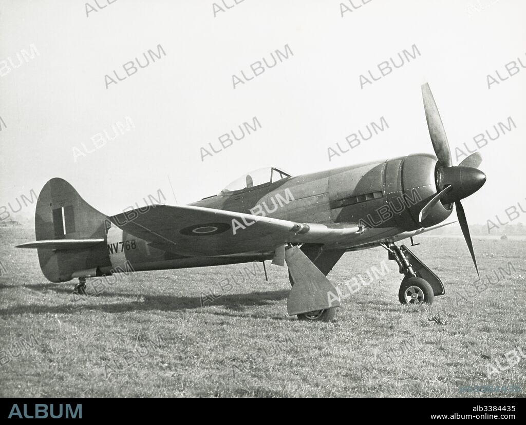 Hawker Tempest V powered by a Sabre IIB NV768, with annular radiator.