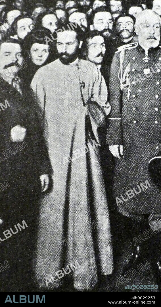 Father Gapon 1905. Bloody Sunday or Red Sunday, was the name given to the events of Sunday, 22 January 1905 in St Petersburg, Russia, when unarmed demonstrators led by Father Georgy Gapon were fired upon by soldiers of the Imperial Guard as they marched towards the Winter Palace to present a petition to Tsar Nicholas II of Russia.