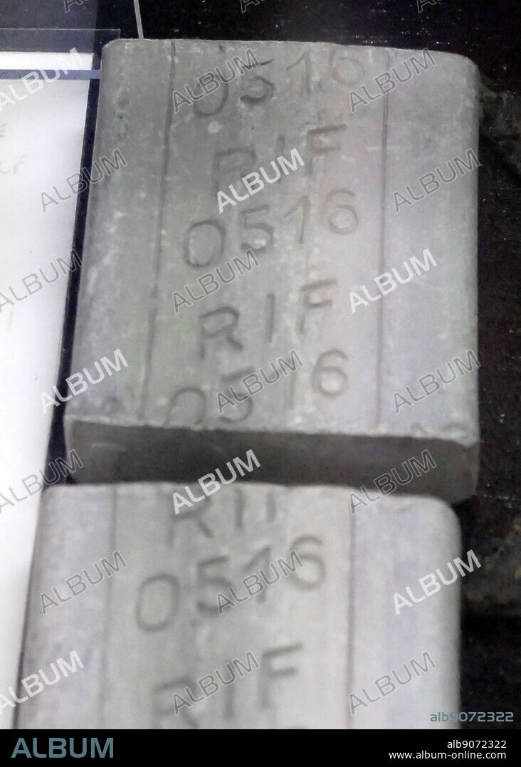 Bars of artificial soap given to prisoners in concentration camp before entering the gas chamber. They were given these bars of "soap" to sell the illusion that they were going for a shower.