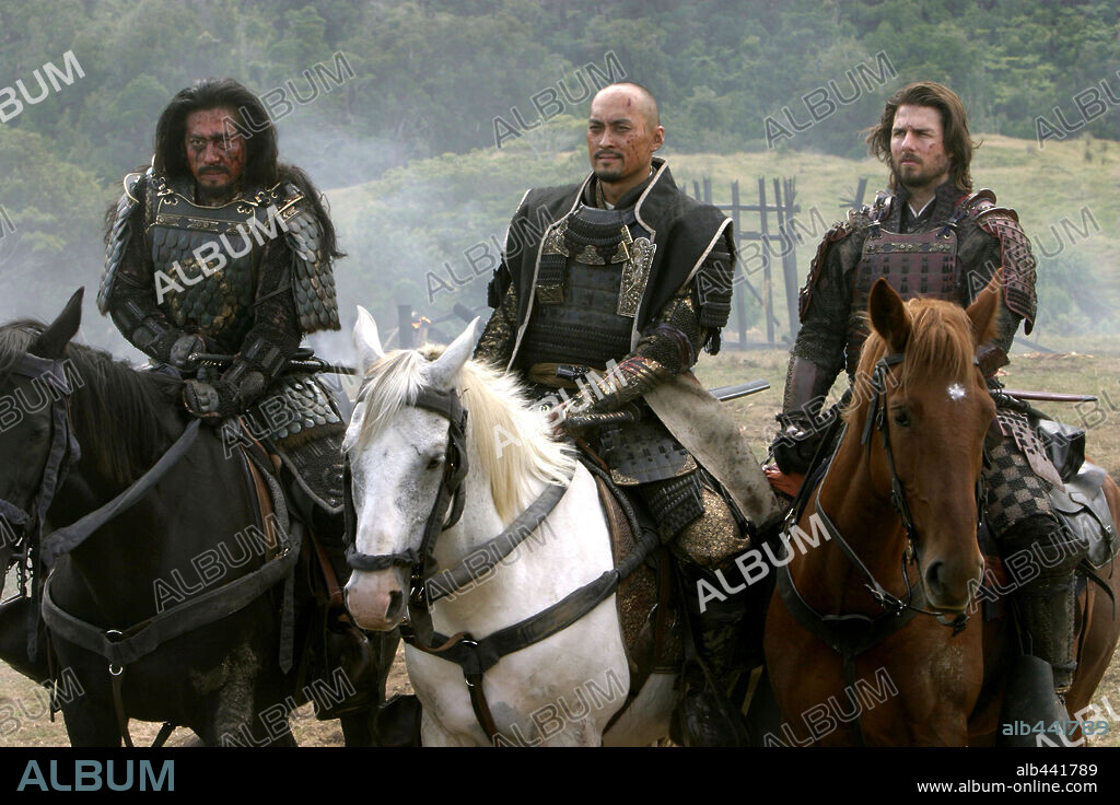 HIROYUKI SANADA, KEN WATANABE et TOM CRUISE dans THE LAST SAMURAI, 2003, réalisé par EDWARD ZWICK. Copyright WARNER BROS.