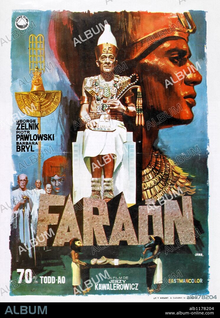 Poster de FARAON, 1966, dirigida por JERZY KAWALEROWICZ. Copyright HORIZON FILMS.