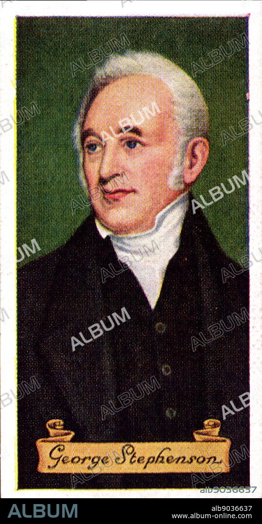George Stephenson (9 June 1781 - 12 August 1848) was an English civil engineer and mechanical engineer. Renowned as the "Father of Railways", Stephenson's chosen rail gauge, sometimes called "Stephenson gauge", was the basis for the 4 feet 8+1/2 inches (1.435 m) standard gauge used by most of the world's railways.
