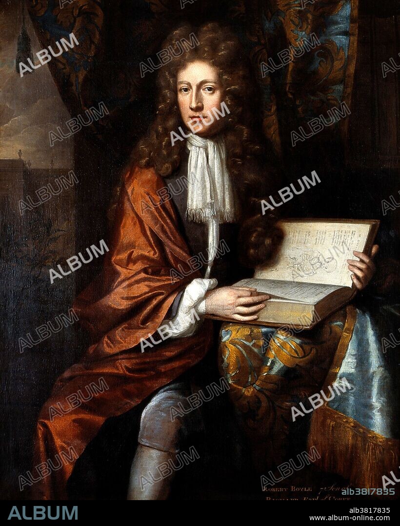 Robert Boyle (January 25, 1627 - December 31, 1691) was an Irish natural philosopher, chemist, physicist and inventor. He is regarded today as the first modern chemist, and one of the pioneers of modern experimental scientific method. With all the important work he accomplished in physics - the enunciation of Boyle's law, the discovery of the part taken by air in the propagation of sound, and investigations on the expansive force of freezing water, on specific gravities and refractive powers, on crystals, on electricity, on color, on hydrostatics - chemistry was his peculiar and favorite study. Among his works, The Sceptical Chymist, published in 1661, is seen as a cornerstone book in the field of chemistry. For him chemistry was the science of the composition of substances, not merely an adjunct to the arts of the alchemist or the physician. He was a devout and pious Anglican and is noted for his writings in theology, In his will Boyle provided money for a series of lectures to defend the Christian religion against those he considered "notorious infidels, namely atheists, deists, pagans, Jews and Muslims". He died in 1691 at the age of 64.