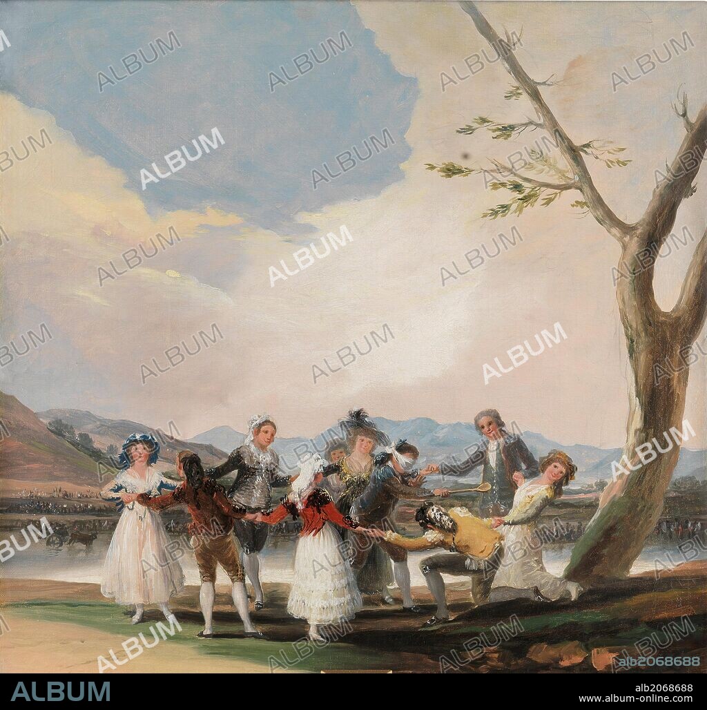 Francisco de Goya y Lucientes / 'La gallina ciega', 1787, Escuela Española, Óleo sobre Lienzo, 41 cm x 44 cm, P02781.