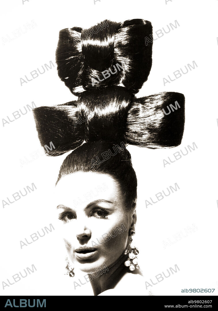 Woman with 1960's hairstyle.