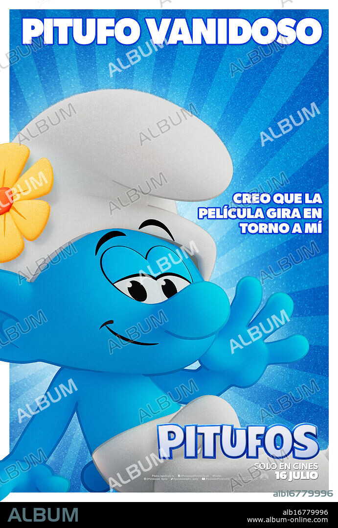 Poster de PITUFOS (SMURFS, 2025), dirigida por CHRIS MILLER. Copyright Paramount Animation / Nickelodeon Animation Studios.