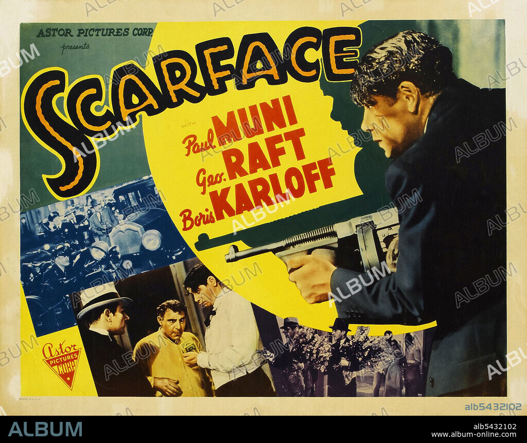 PAUL MUNI in SCARFACE, 1932, unter der Regie von HOWARD HAWKS. Copyright UNITED ARTISTS.