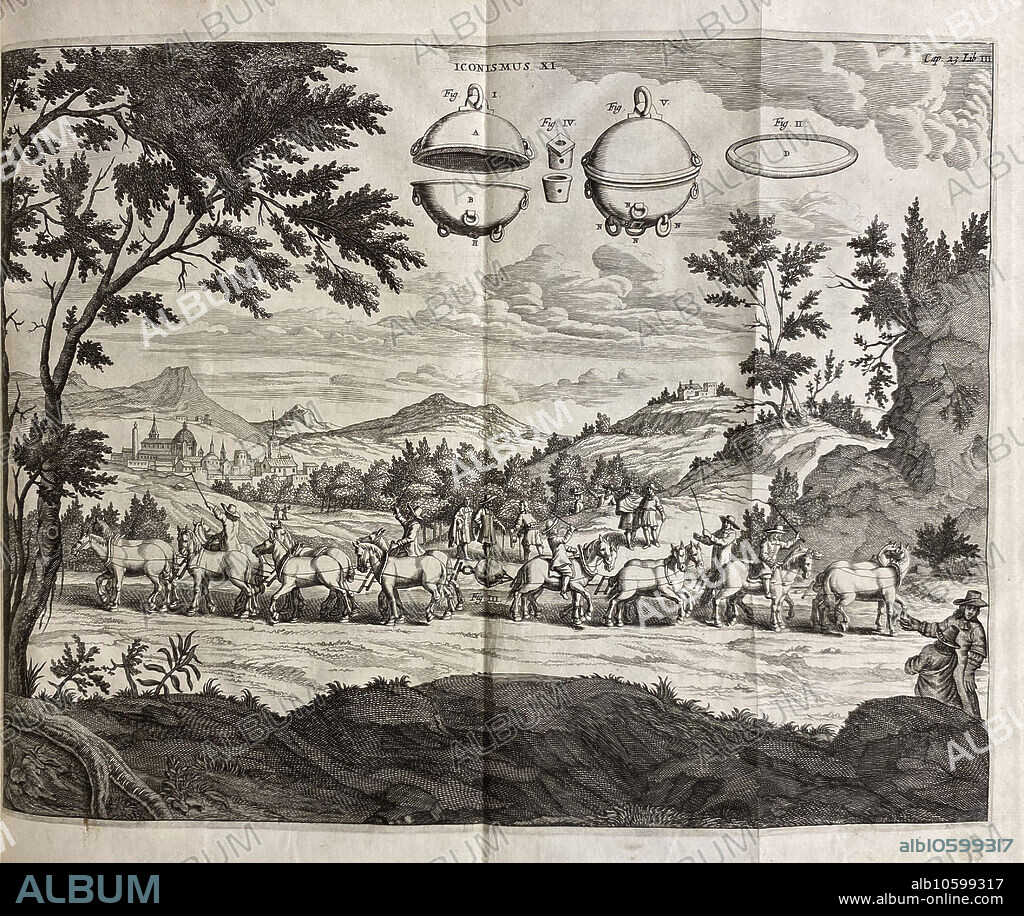 OTTO VON GUERICKE. Experimenta nova. Die Überwindung des "horror vacui" mit den "Magdeburger Halbkugeln".