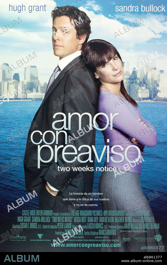 Poster of TWO WEEKS NOTICE, 2002, directed by MARC LAWRENCE. Copyright WARNER BROS. PICTURES.