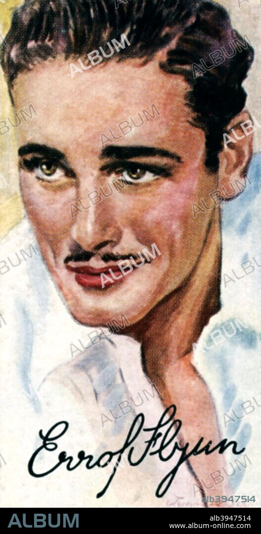 Errol Leslie Thomson Flynn, (1909-1959), Australian film actor, 20th century.