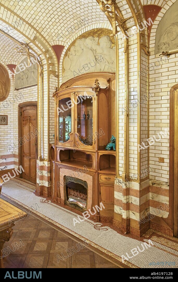 Maison-Atelier Horta (Horta Museum), 23-25 Rue Americaine, Brussels, Belgium, c2014-2017. Designed by Victor Horta in 1898-1901.