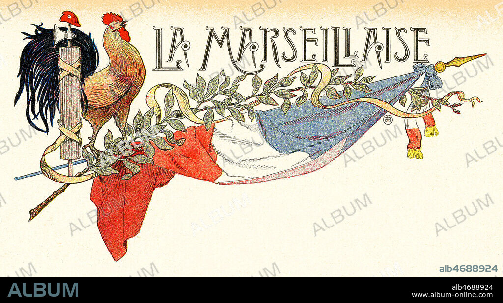 La Marseillaise. Illustration de 1900 par JOB (1858-1931) pour Les chants nationaux de tous les pays par Georges MONTORGUEIL (1857-1933). Credit : Coll. Jonas/Kharbine-Tapabor.