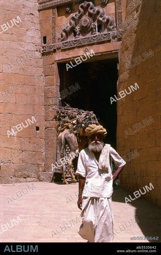 The majority of Jaisalmer's inhabitants are Bhati Rajputs, who take their name from an ancestor named Bhatti, a renowned warrior when the tribe were still located in the Punjab. Shortly after this the clan was driven southwards, and found a refuge in the Indian desert, which was henceforth its home. Deoraj, a prince of the Bhati clan, is believed to be the real founder of the Jaisalmer dynasty. In 1156 Rawal Jaisal, the sixth in succession from Deoraj, founded the fort and city of Jaisalmer, and made it his capital as he moved from his former capital at Lodhruva (situated about 15 km to the north-west of Jaisalmer). The Maharajas of Jaisalmer trace their lineage back to Jaitsimha, a ruler of the Bhatti Rajput clan. The major opponents of the Bhati Rajputs were the powerful Rathor clans of Jodhpur and Bikaner. They used to fight battles for the possession of forts, waterholes or cattle. Jaisalmer was positioned strategically and was a halting point along a traditional trade route traversed by the camel caravans of Indian and Asian merchants. The route linked India to Central Asia, Egypt, Arabia, Persia, Africa and the West.