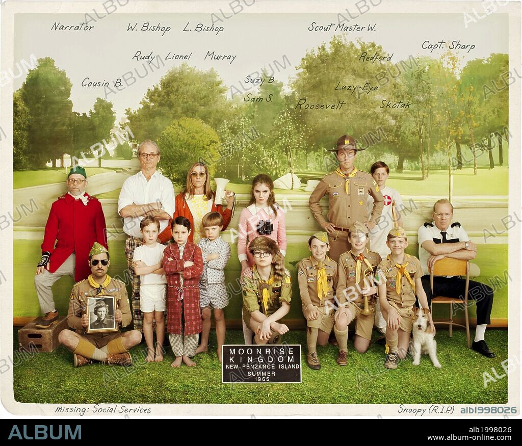 Poster of MOONRISE KINGDOM, 2012, directed by WES ANDERSON. Copyright INDIAN PAINTBRUSH.