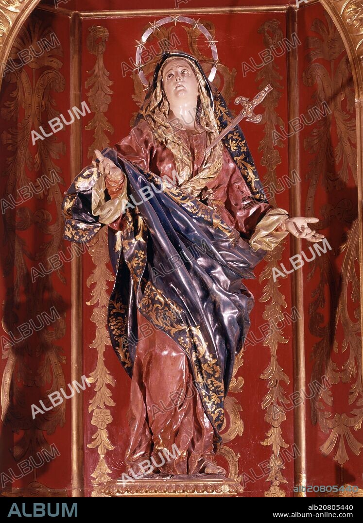 FRANCISCO SALZILLO. VIRGEN DOLOROSA - SIGLO XVIII - BARROCO ESPAÑOL.