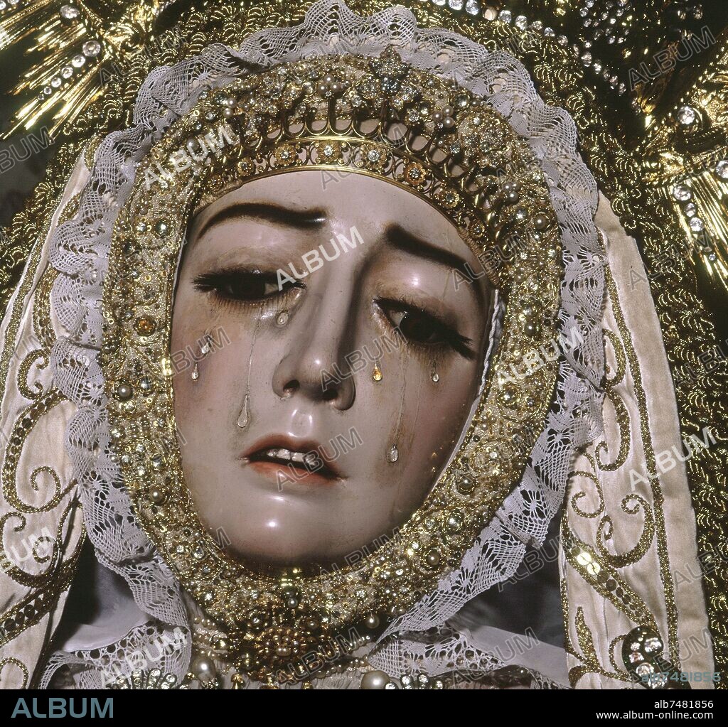 JUAN PRIETO (S XVIII) IMAGINERO CORDOBES. VIRGEN DE LOS DOLORES - 1719.