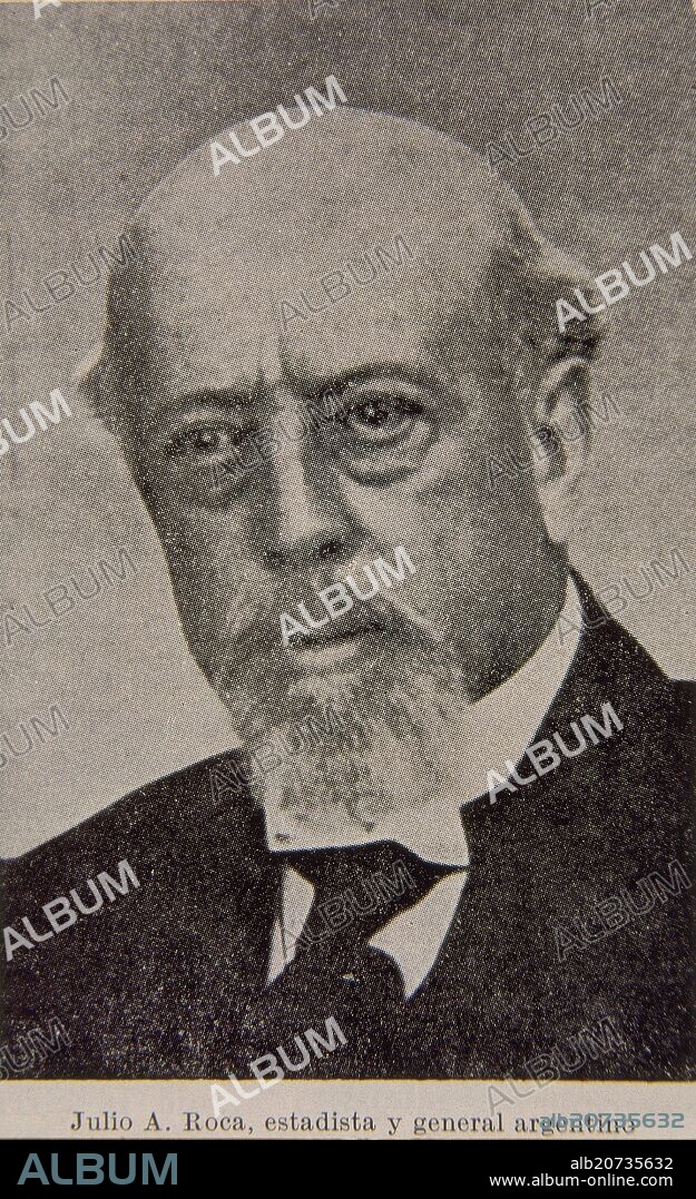JULIO ARGENTINO ROCA-ESTADISTA Y GENERAL ARGENTINO-S XIX.