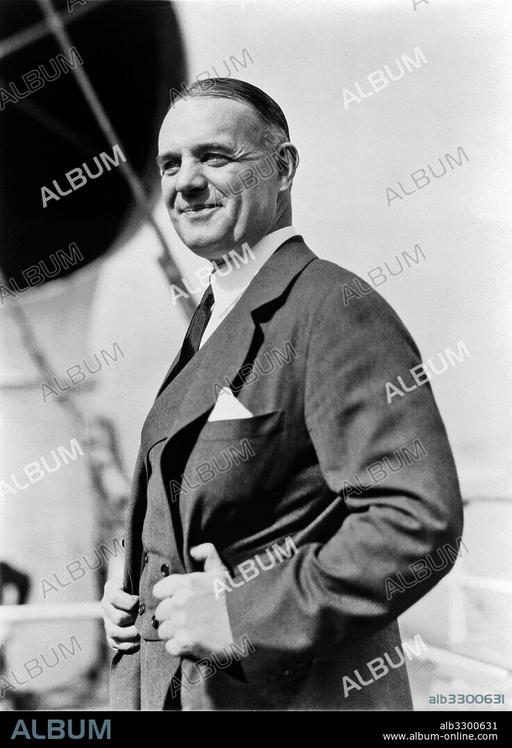 United States:   June 8, 1928..Portrait of William J. Donovan,  future director of the Office of Strategic Servives (OSS), and the "father" of the CIA.