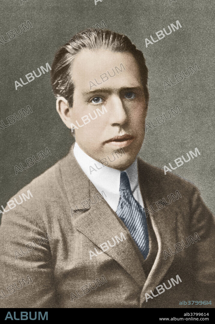 Niels Bohr (1885-1962), Danish physicist. Bohr won the Nobel Prize for Physics in 1922. He developed the quantum theory of electron orbitals, which stated that electrons could only occupy specific regions around an atomic nucleus. His model fit very well with the observed spectrum of hydrogen. He also applied quantum theory to atomic nuclei, and with Wheeler predicted that uranium-235 would be the best isotope for fission (and thus a bomb).
