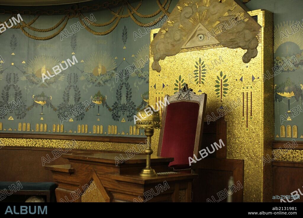 The Grand Orient of France (GODF). Masonic lodge.
