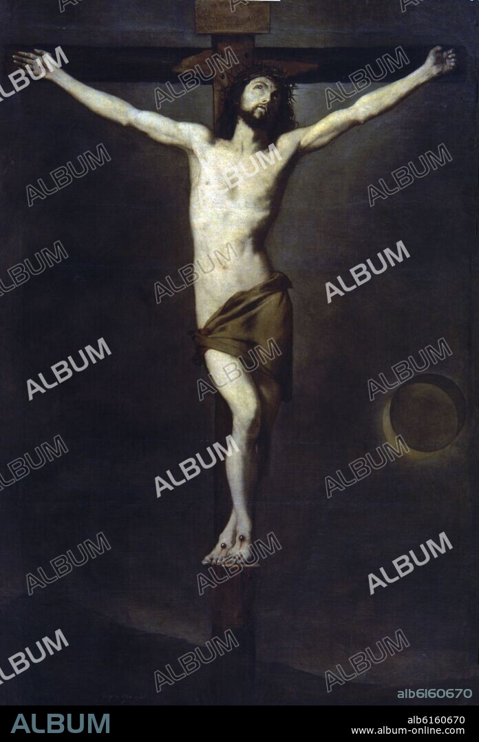 JOSE DE RIBERA. CRISTO CRUCIFICADO - 1643 - PINTURA BARROCA ESPAÑOLA - ESCUELA VALENCIANA.