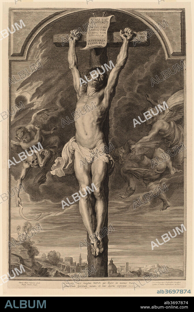 PAULUS PONTIUS, AFTER SIR PETER PAUL RUBENS. Christ on the Cross. Dated: 1631. Medium: engraving.
