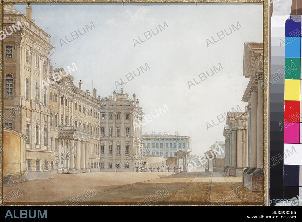 VASILY SEMYONOVICH SADOVNIKOV. View of the Anichkov Palace in St Petersburg.