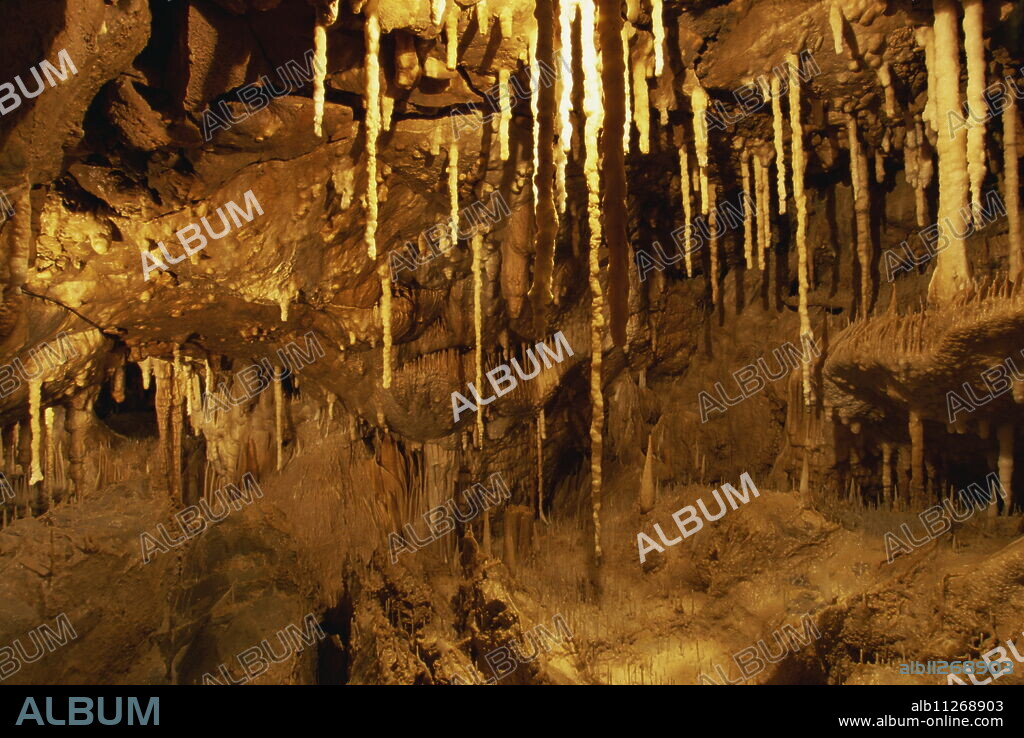 Atta Cave near Attendorn, Sauerland, North Rhine-Westphalia, Germany, Europe.