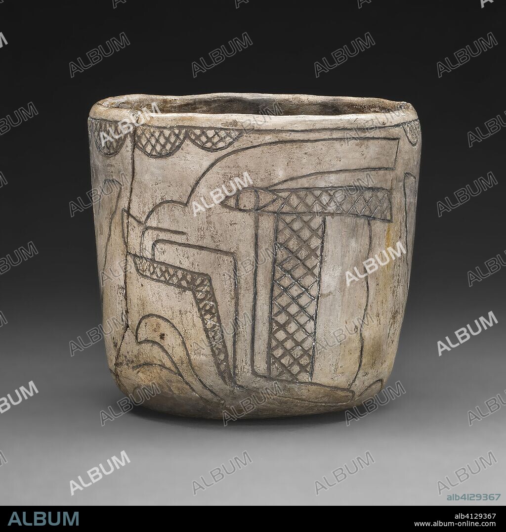 Cup with Profile Head of the Maize God. Olmec; Possibly Tlapacoya, Valley of Mexico, Mexico. Date: 800 BC-400 BC. Dimensions: 9.8 × 9.8 cm (3 7/8 × 3 7/8 in.). Ceramic with burnished slip. Origin: Valley of Mexico.