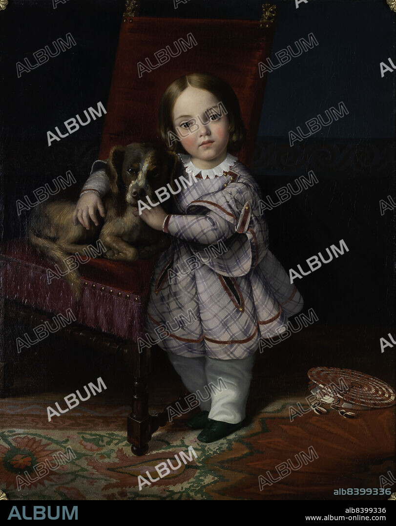 JEAN-PAUL-ETIENNE BALZE. Portrait présumé de Vittoria Balze, 1845.