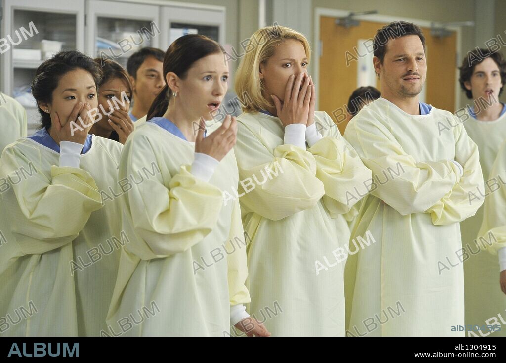 JUSTIN CHAMBERS, KATHERINE HEIGL und SANDRA OH in GREY'S ANATOMY, 2005. Copyright TOUCHSTONE TELEVISION.