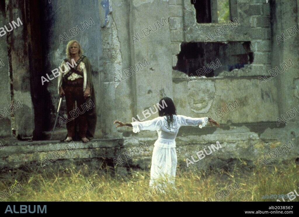 KLAUS KINSKI en COBRA VERDE, 1987, dirigida por WERNER HERZOG. Copyright WERNER HERZOG FILMPRODUKTION.