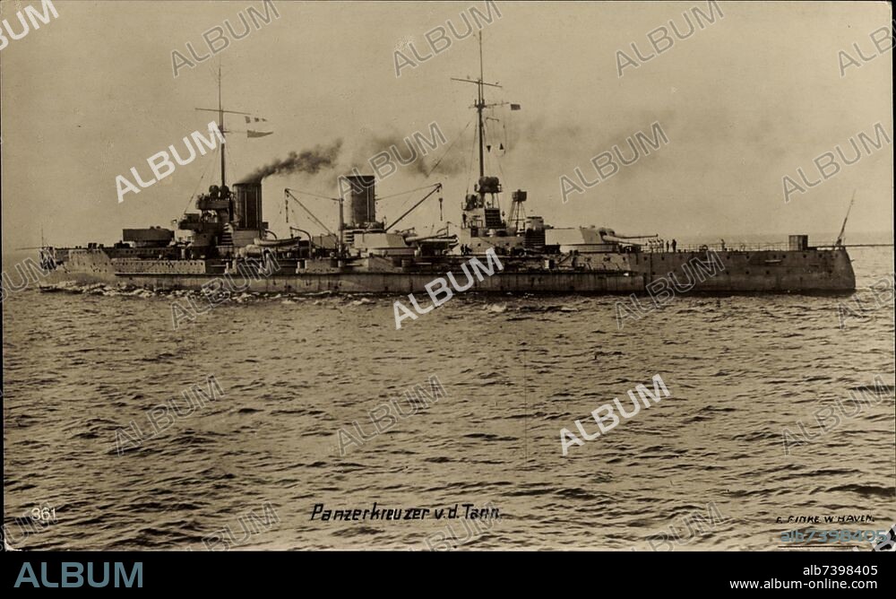 Deutsches Kriegsschiff, SMS Von der Tann, Panzerkreuzer.