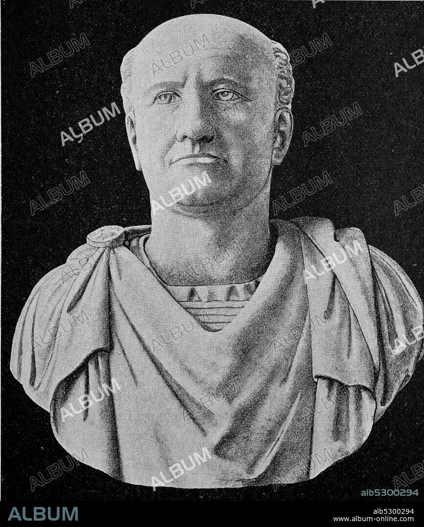 Vespasian, 17 November 9 - 23 June 79, was Roman emperor from 1 July 69 until his death. His birth name was Titus Flavius Vespasianus, as emperor he took the name of Emperor Caesar Vespasianus Augustus.