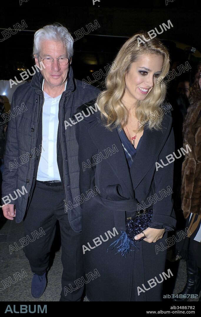 November 30, 2017 - Madrid, Spain - US actor Richard Gere and his Spanish girlfriend Alejandra Silva arrive for the Harper's Bazaar Attitude 43 Awards at the Casino in Madrid, Spain, 30 November 2017. 30/11/2017