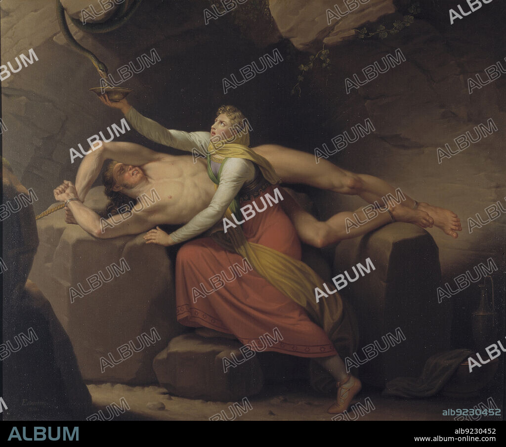 CW ECKERSBERG. Loki and Siguna, 1810.