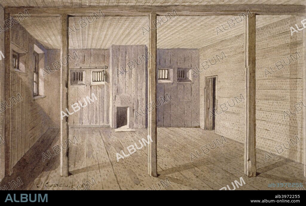 Interior view of White Lyon Prison, Borough High Street, Southwark, London, 1887.