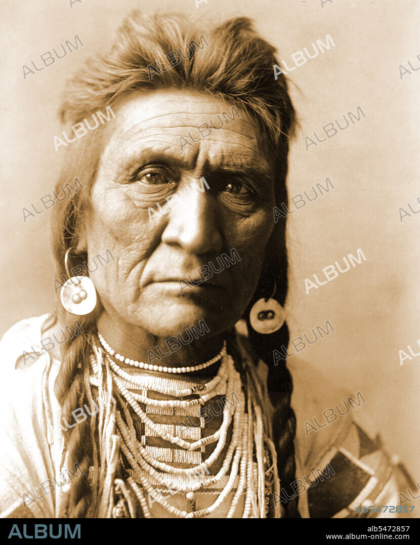 Edward S. Curtis Native American Indians - Crow Indian Man ca.1908.