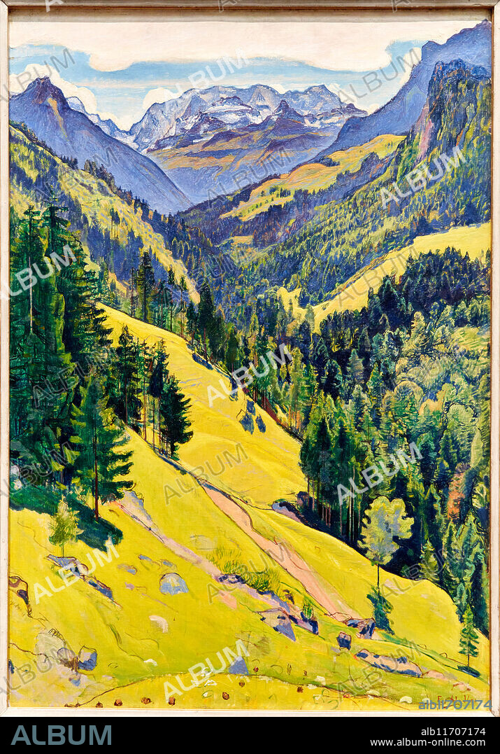 The Kien Valley with the Bluemlisalp massif, 1902, Ferdinand Hodler (1853-1918), The National Gallery, London, UK.
