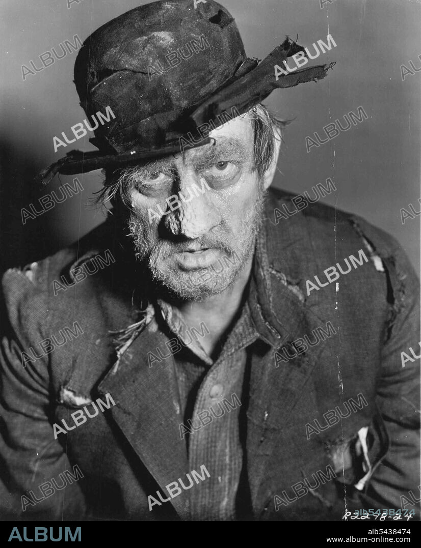 Guess Who -- It isn't Happy Hooligan or even Mobey Dick. It's none other than John Barrymore ***** one of the extreme make-ups he ***** role in Paramount's new mystery *****, "Bulldog Drummond Comes Back". January 10, 1939. (Photo by Commonwealth Film Censorship).;Guess Who -- It isn't Happy Hooligan or even Mobey Dick. It's none other than John Barrymore ***** one of the extreme make-ups he ***** role in Paramount's new mystery *****, "Bulldog Drummond Comes Back".