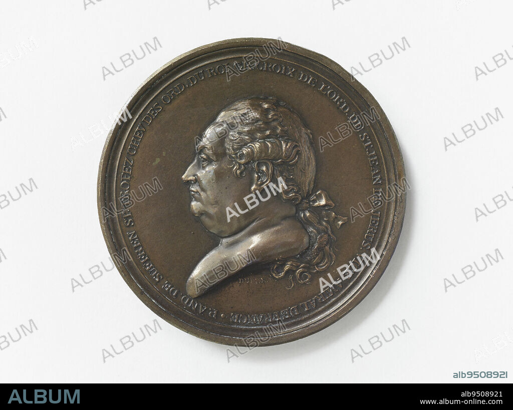 Pierre-André de Suffren (1726-1788), admiral, 1784, Dupré, Augustin or Auguste, Engraver in medals, Array, Numismatics, Medal, Dimensions - Work: Diameter: 4.91 cm, Weight (type dimension): 51.36 g.