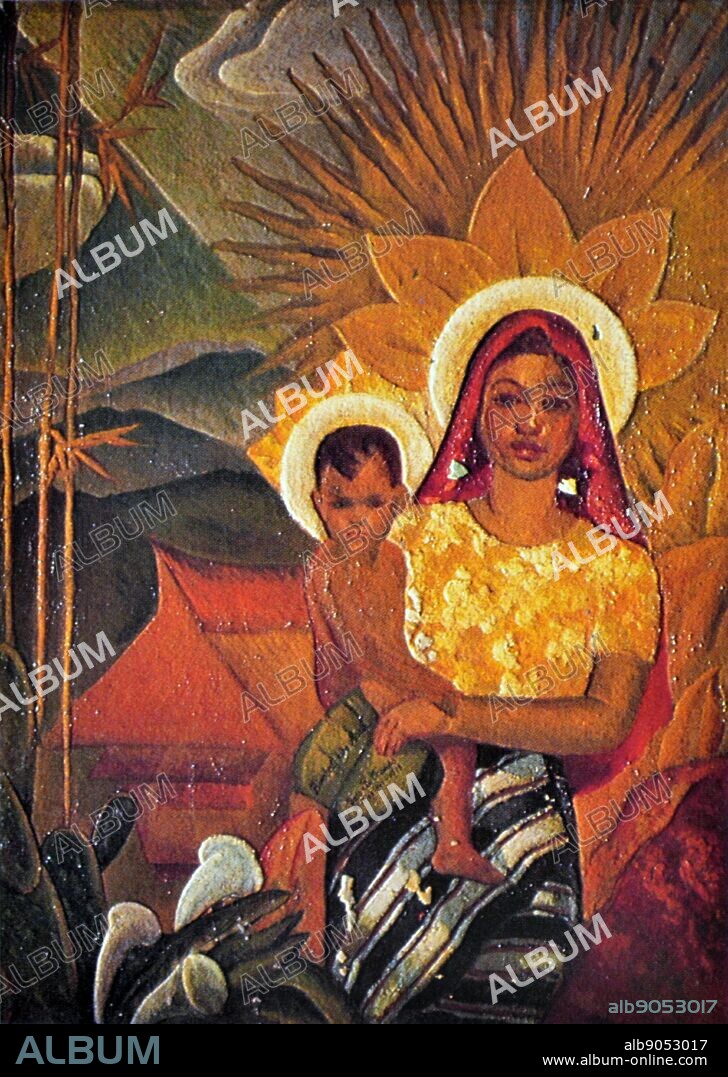 Galo B. Ocampo, Brown Madonna,1938. Oil on canvas.