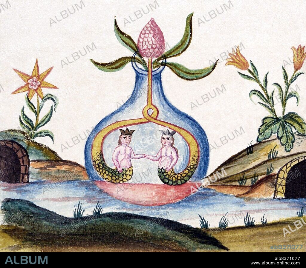 <i>Clavis Artis</i> is the title of an alchemical manuscript published in Germany in three volumes in the late 17th or early 18th century, attributed to Zoroaster (Zarathustra). It features numerous watercolor illustrations depicting alchemical images, as well as pen drawings of laboratory instruments.<br/><br/>. Three copies of the manuscript are known to exist, one at the Biblioteca dellAccademia Nazionale dei Lincei in Rome, one at the Biblioteca Civica Attilio Hortis in Trieste, and one at the Bayerische Staatsbibliothek in Munich. There is no information about the author and the origin of the manuscript, but there are references to a Rosicrucian order (Orden der Gold- und Rosenkreutzer).