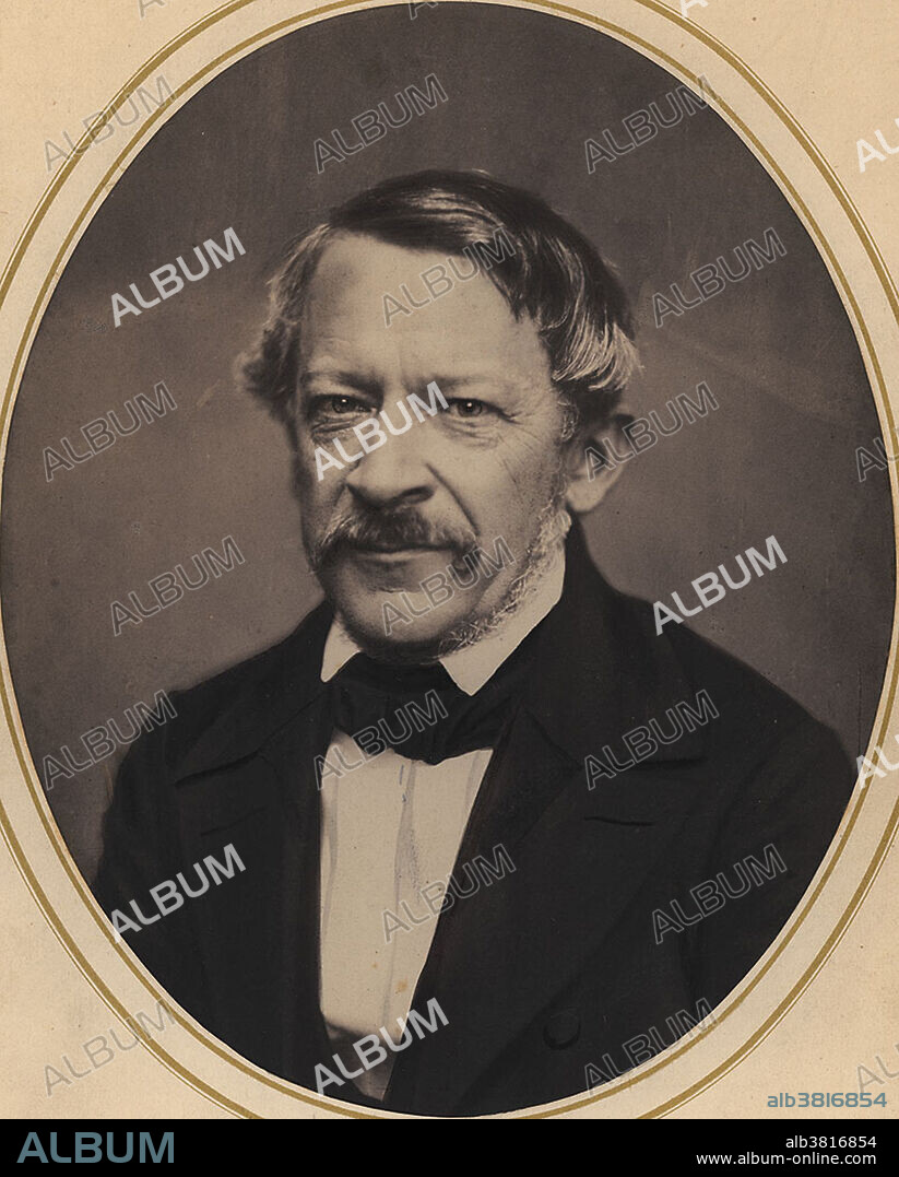 Editorial use only . Heinrich Wilhelm Dove (October 6, 1803 - April 4, 1879) was a Prussian physicist and meteorologist. During his career he published more than 300 papers, some of which delved into experimental physics. He had an important influence over the science of meteorology, and was considered by some to be a pioneer in this field. His primary focus was in climatology. In 1828, he observed that tropical cyclones rotate counterclockwise in the Northern Hemisphere, but clockwise in the Southern. In 1839 he discovered the technique of binaural beats, whereby slightly different frequencies played separately to each ear produced a perception of interference beats at the same rate as would be physically created. He also studied the distribution of heat over the surface of the Earth, the effect of climate on the growth of plants, and was the first to measure the strength of an electrical current in a wire induced by a collapsing magnetic field. He died in 1879 at the.