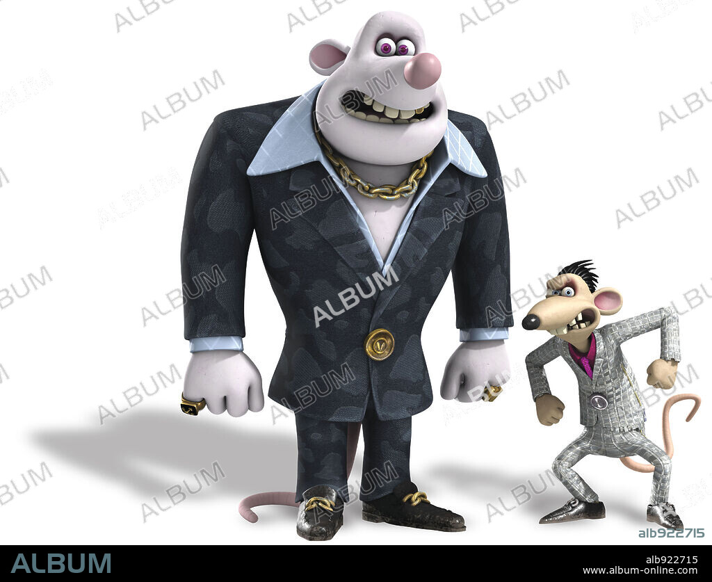 Poster de RATONPOLIS, 2006 (FLUSHED AWAY), dirigida por DAVID BOWERS y SAM FELL. Copyright DREAMWORKS ANIMATION/AARDMAN ANIMATIONS/DREAMWORKS SKG.