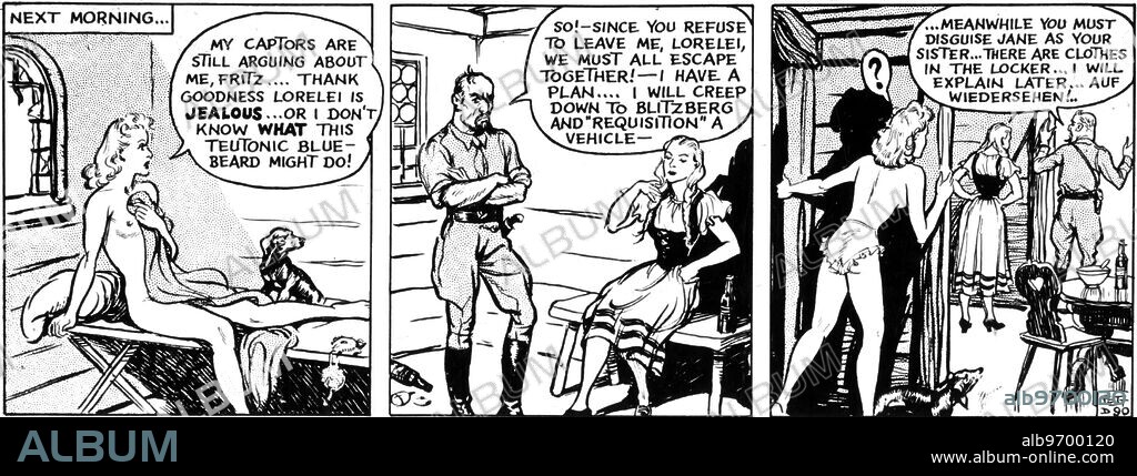 A World War II "Jane" cartoon from Daily Mirror stop.