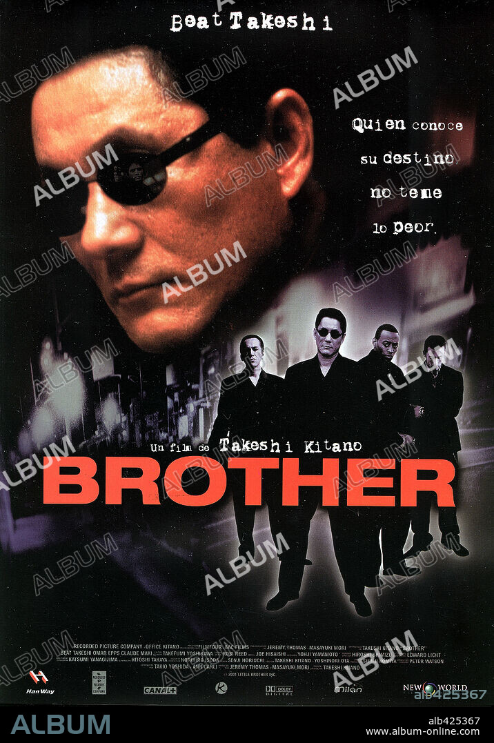 Poster de BROTHER, 2000, dirigida por TAKESHI KITANO. Copyright NEW WORLD INTERNATIONAL.